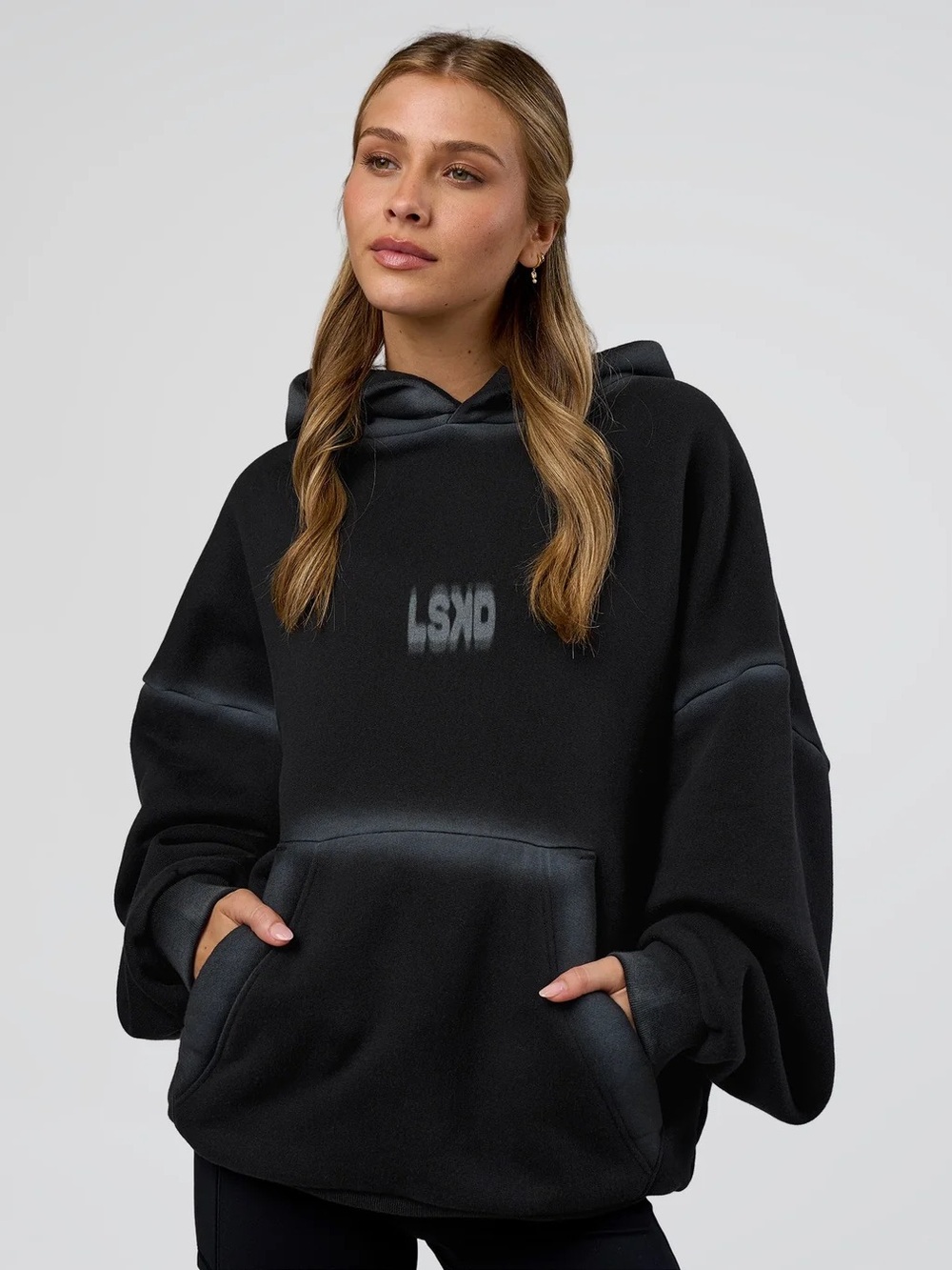 LSKD Urban Blur Unisex Oversized Hoodie NWOT